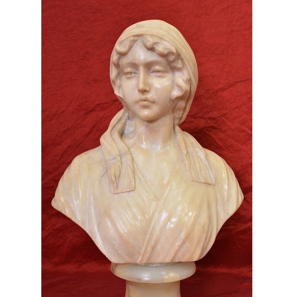 STAL83 1 antic sculpture marble statues bust of girl figurines19th.jpg